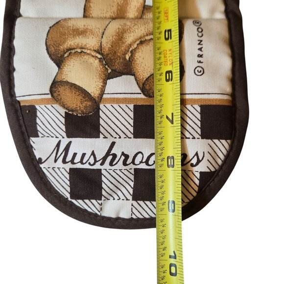 Vintage Mushroom oven Mitt Brown New Old Stock Retro Kitchen Collectible - Picture 6 of 11